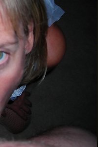 sensual bbw female vigorously licking an ice testicle tonic cone